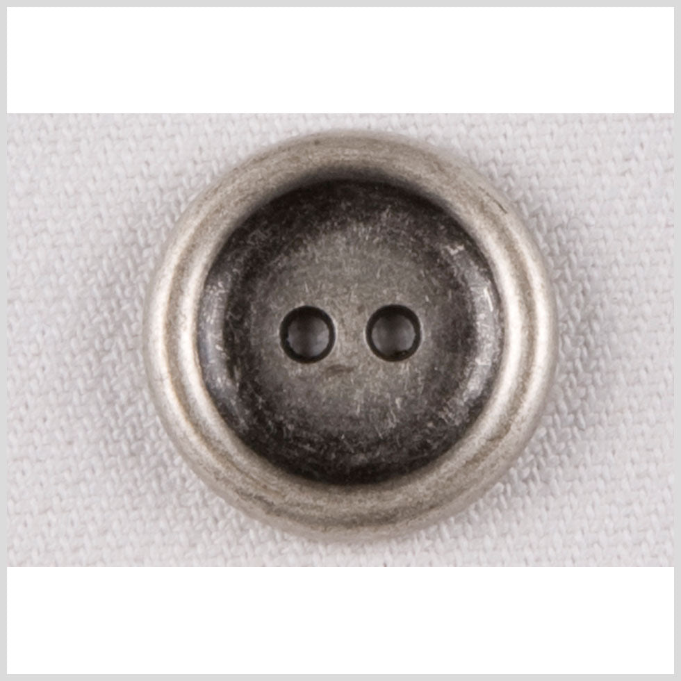 Silver Metal Coat Button - 20L/12mm