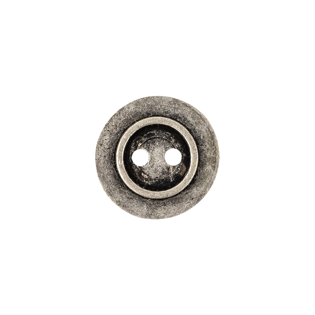 Silver Metal Coat Button - 24L/15mm - Detail