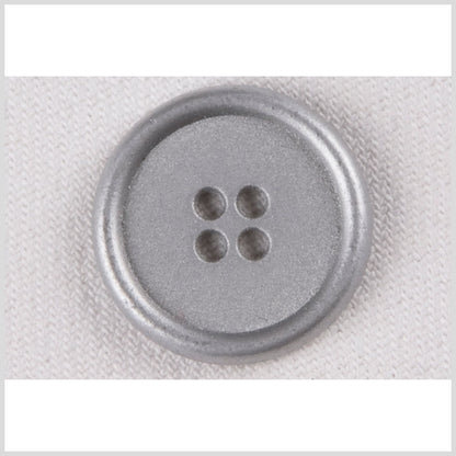 Silver Metal Coat Button - 18L/11.5mm