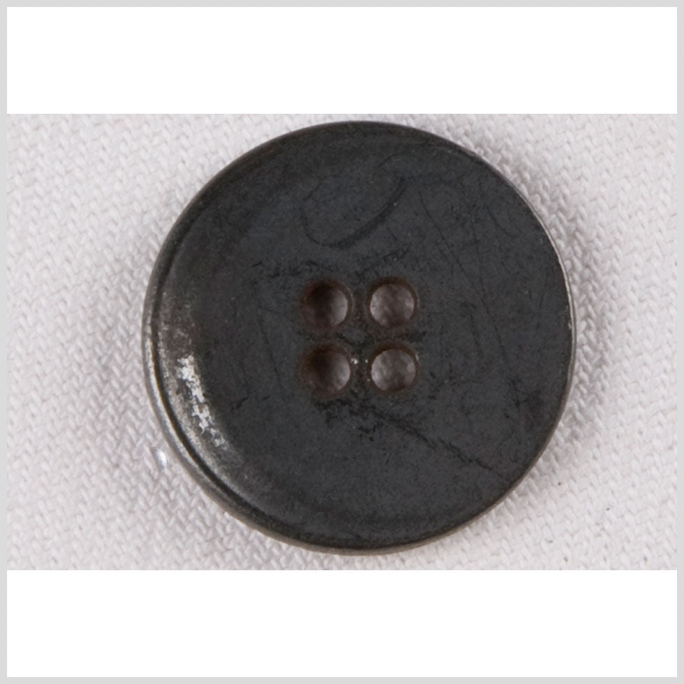 Gunmetal Metal Button - 28L/18mm