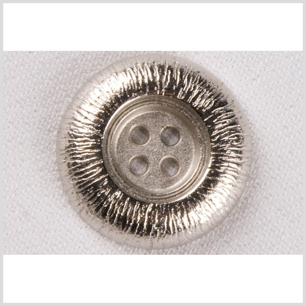 Silver Metal Coat Button - 40L/25mm