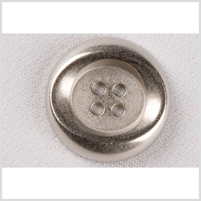 Silver Metal Coat Button - 40L/25.5mm