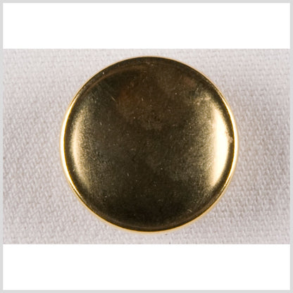 Metal Shank Back Button - 36L/23mm - Gold Low Convex