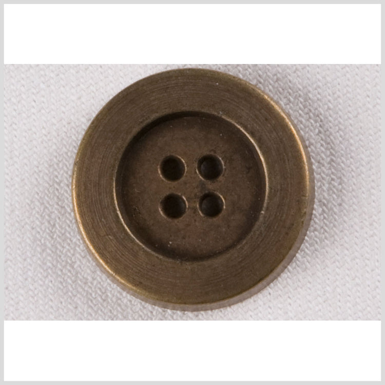 template--26688905969737__main-Metal 4-Hole Coat Button - 40L/25.5mm - Brass Flat Wide Rim