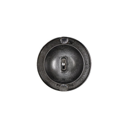 Gunmetal Dome-Shaped Metal Shank Back Button - 28L/18mm - Detail
