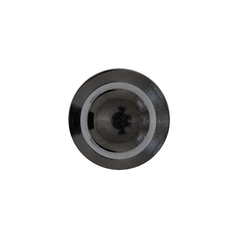 Gunmetal Dome-Shaped Metal Shank Back Button - 28L/18mm