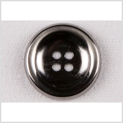 Metal 4-Hole Button - 40L/25.5mm - Shiny Gunmetal