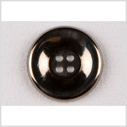 Metal 4-Hole Coat Button - 44L/28mm - Shiny Gunmetal