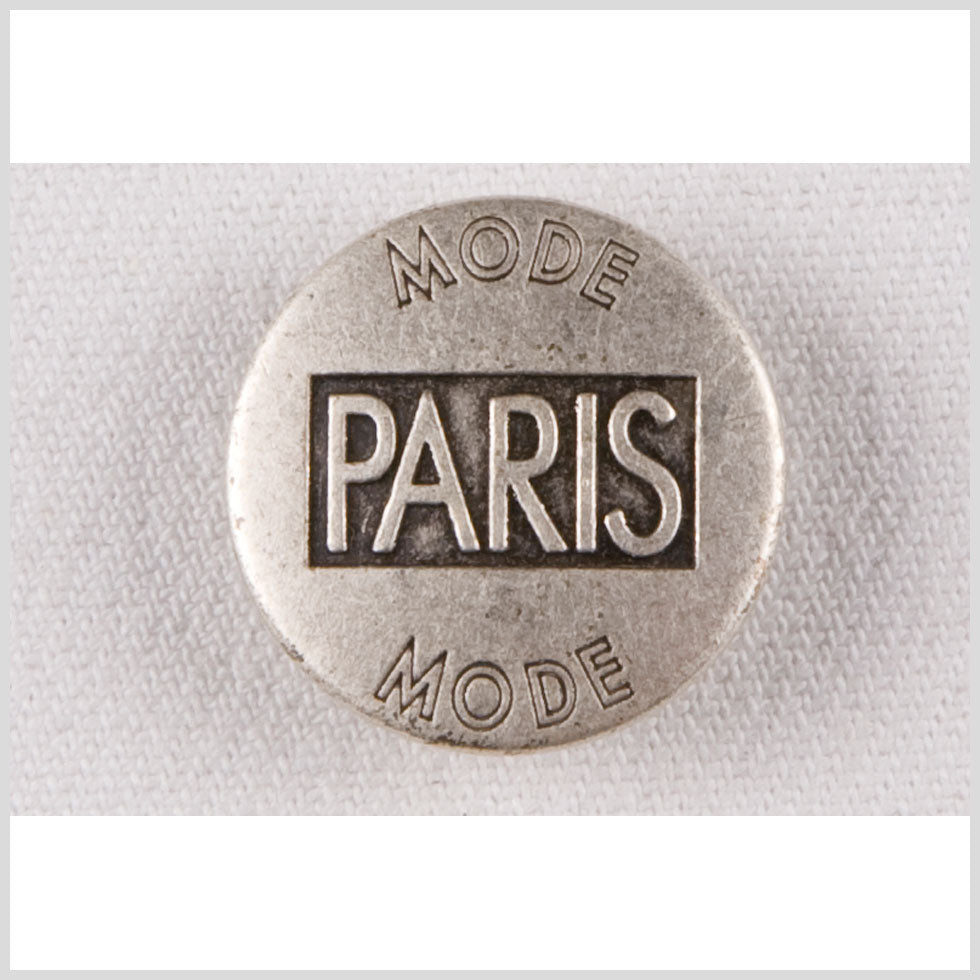 Silver Metal Coat Button - 36L/23mm