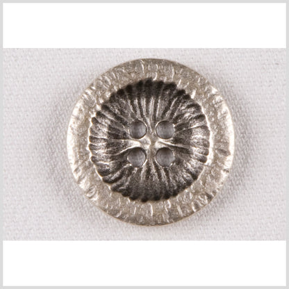 Silver Metal Coat Button - 32L/20mm