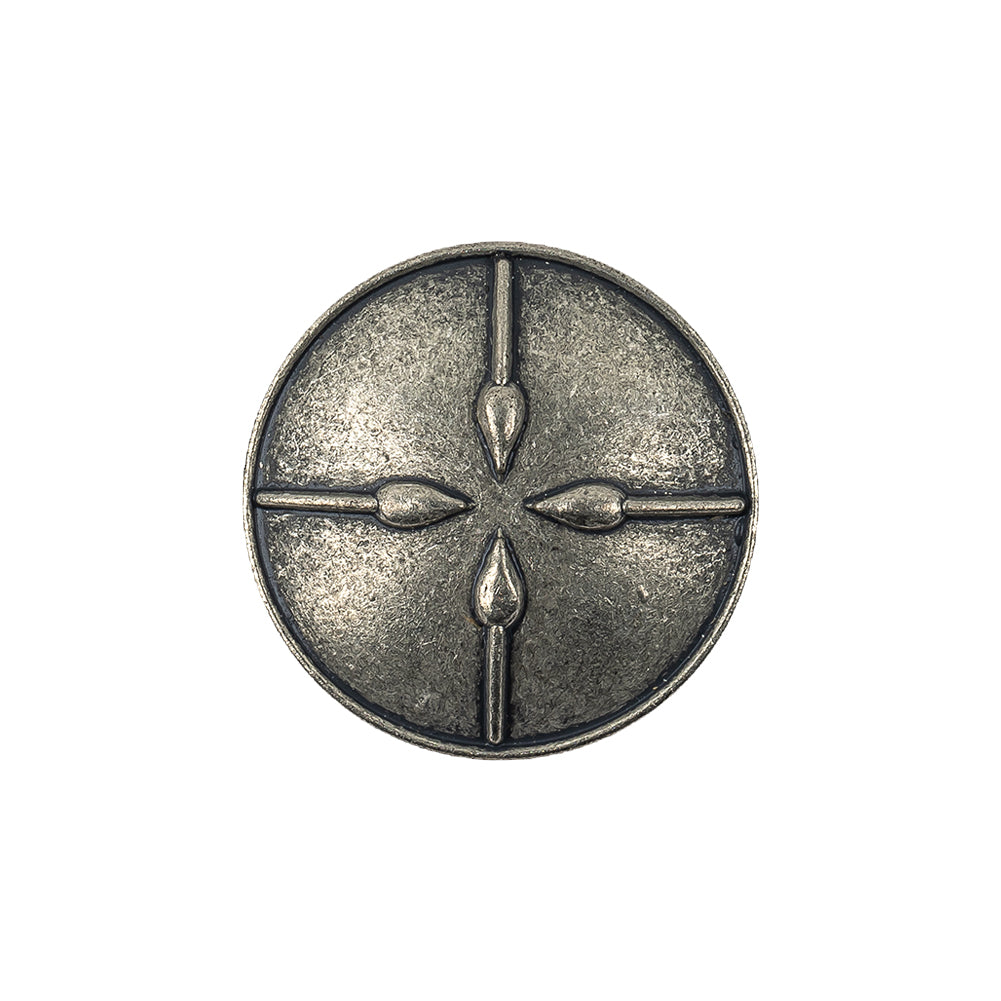 Silver Metal Shank Back Coat Button - 33L/21mm