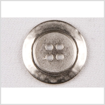 Silver Metal Coat Button - 28L/18mm