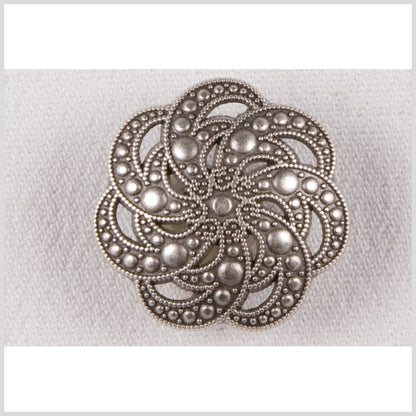 Silver Metal Coat Button - 44L/28mm