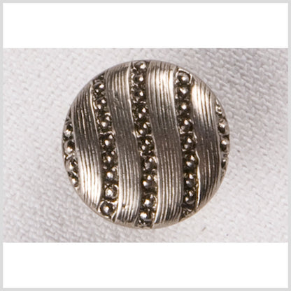 Silver Metal Coat Button - 24L/15mm