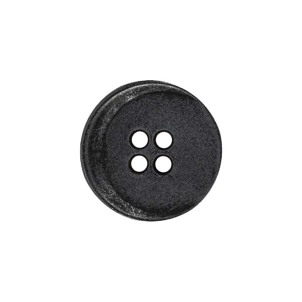 Gunmetal 2-Hole Metal Coat Button - 32L/20mm