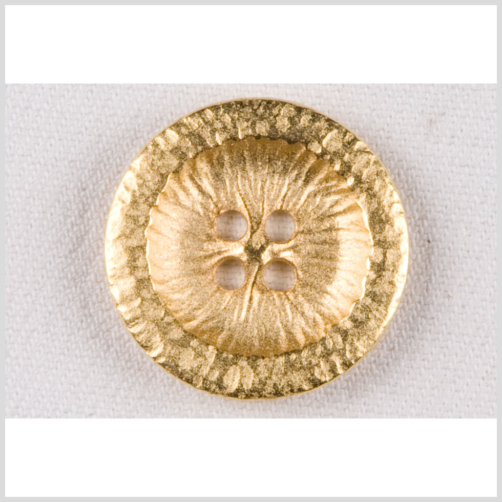 Gold Metal Coat Button - 44L/28mm