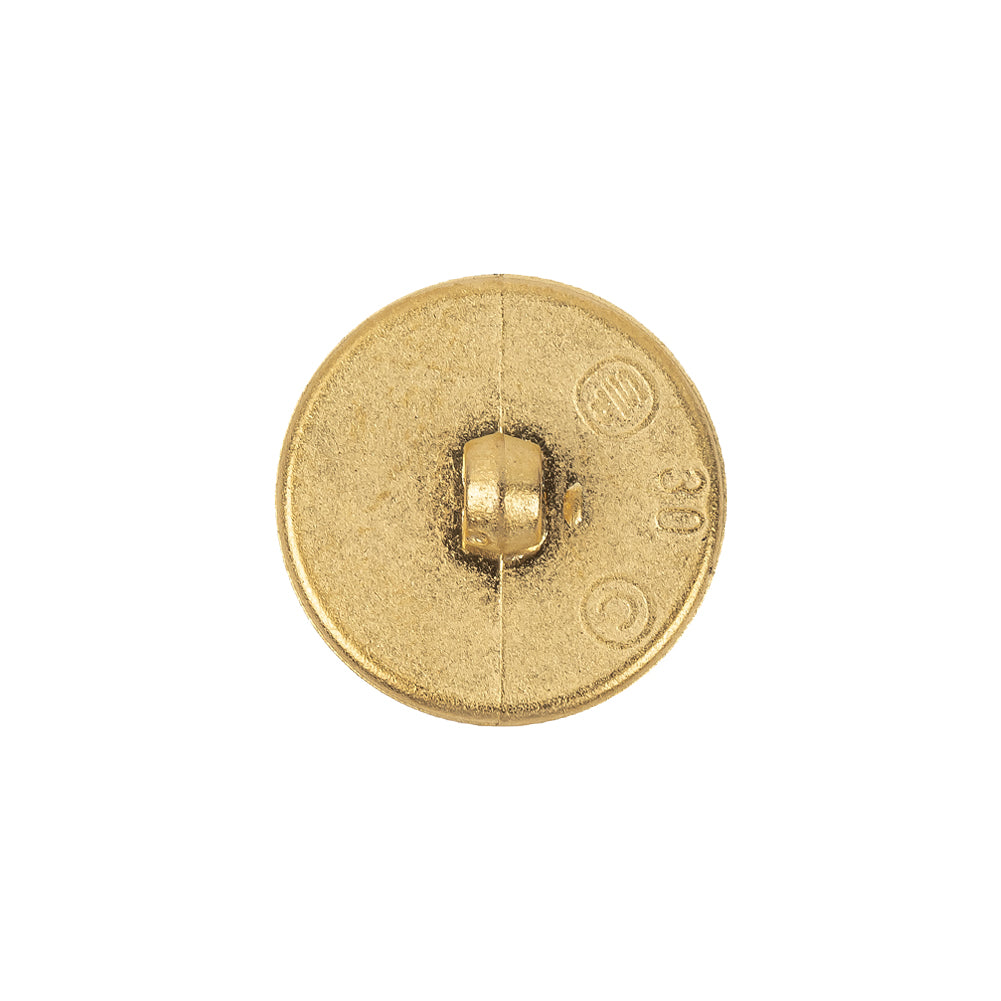 Gold Ornate Plastic Shank Back Button - 30L/19mm - Detail