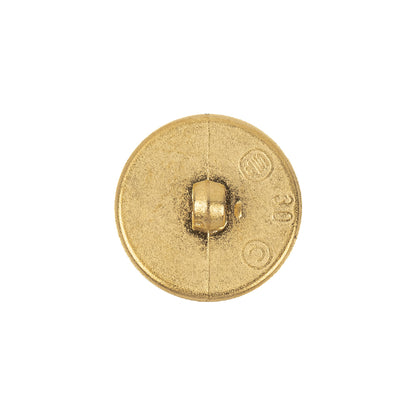 Gold Ornate Plastic Shank Back Button - 30L/19mm - Detail