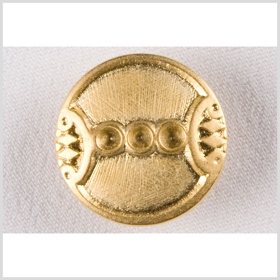 Gold Metal Coat Button - 44L/28mm
