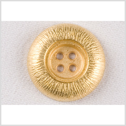 Metal 4-Hole Button - 28L/18mm - Gold Gathers Etched Rim
