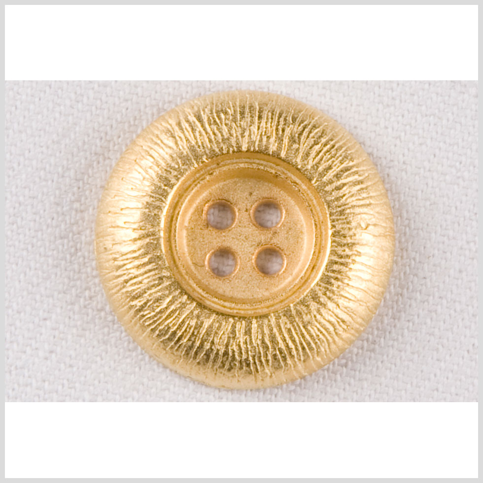 Gold Metal Coat Button - 40L/25mm