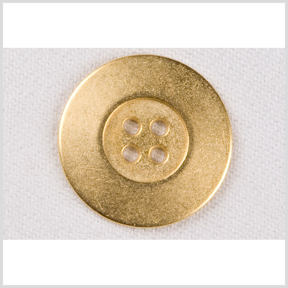 Gold Metal Coat Button - 40L/25mm