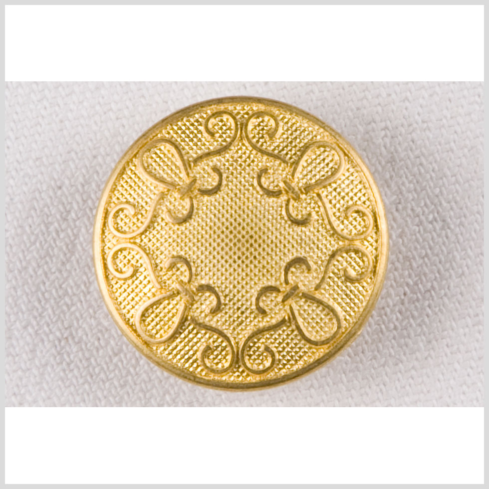 Gold Metal Button - 36L/23mm