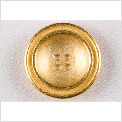 Metal 4-Hole Button - 40L/25.5mm - Gold Fancy Rim