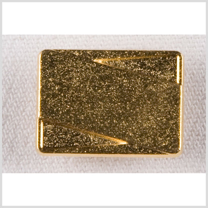 Rectangular Gold Metal Button - 32L/20mm