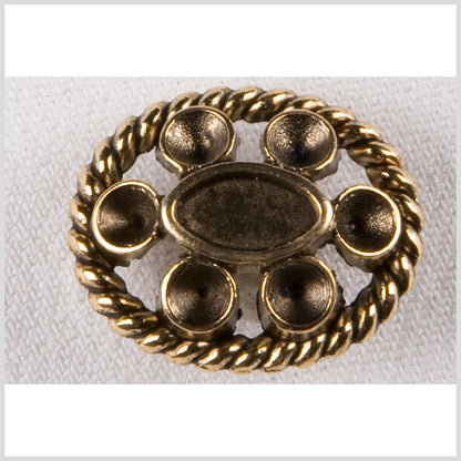 Gold Metal Coat Button - 40L/25mm