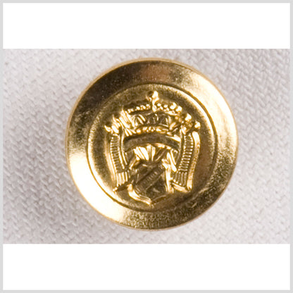 Gold Metal Button - 24L/15mm