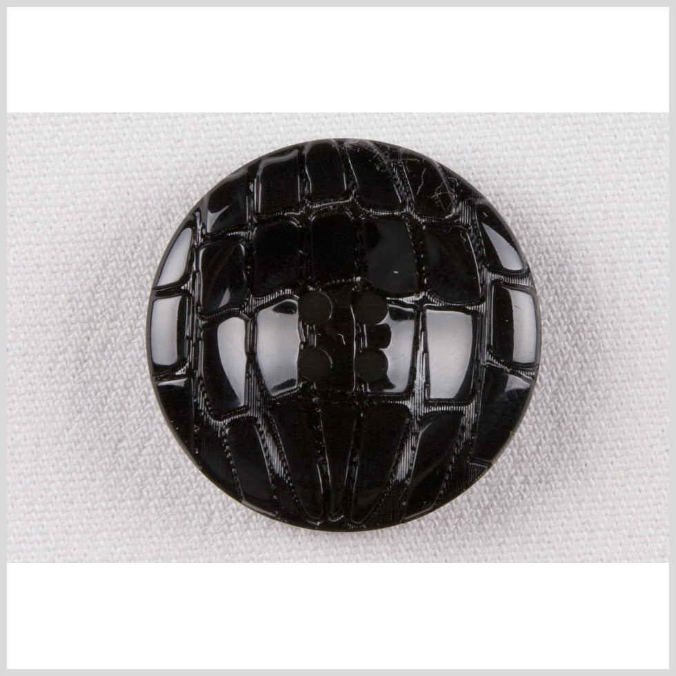Black Plastic Button - 36L/23mm