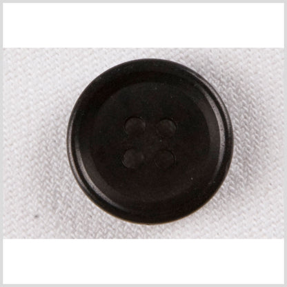 Black Plastic Button - 28L/18mm