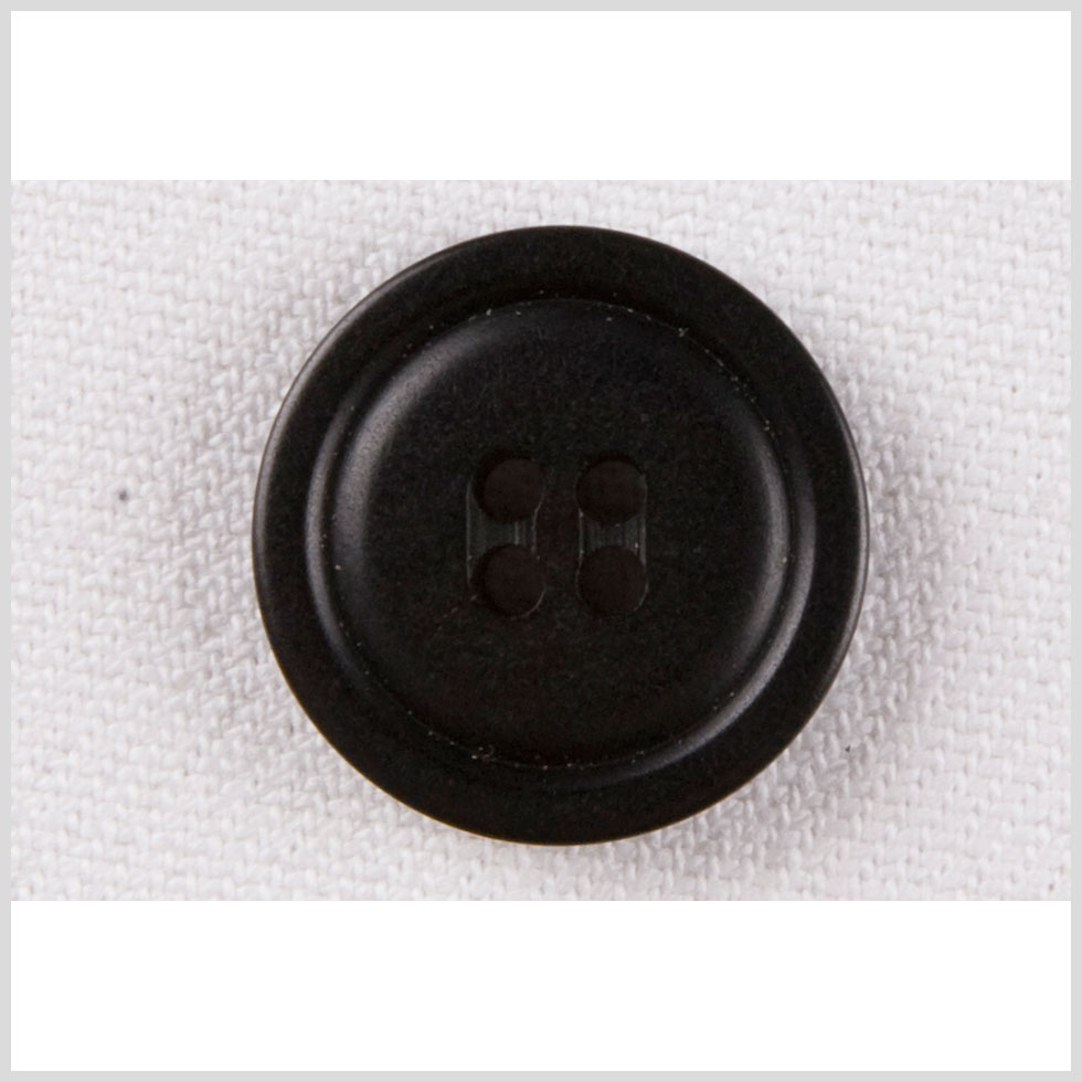 Black Plastic Button - 32L/20mm