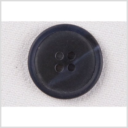 Plastic 4-Hole Button - 28L/18mm - Navy Blue Swirl Narrow Rim
