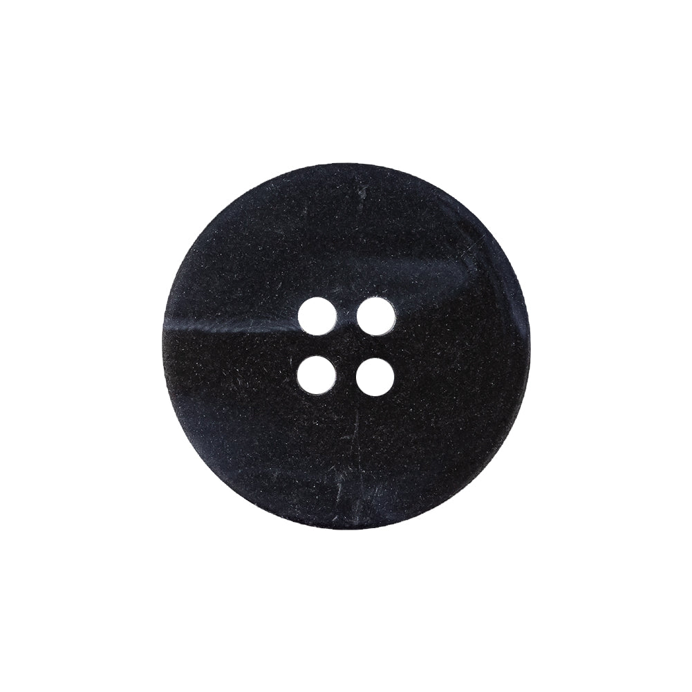 Navy Narrow Rim 4-Hole Plastic Button - 35L/22mm - Detail