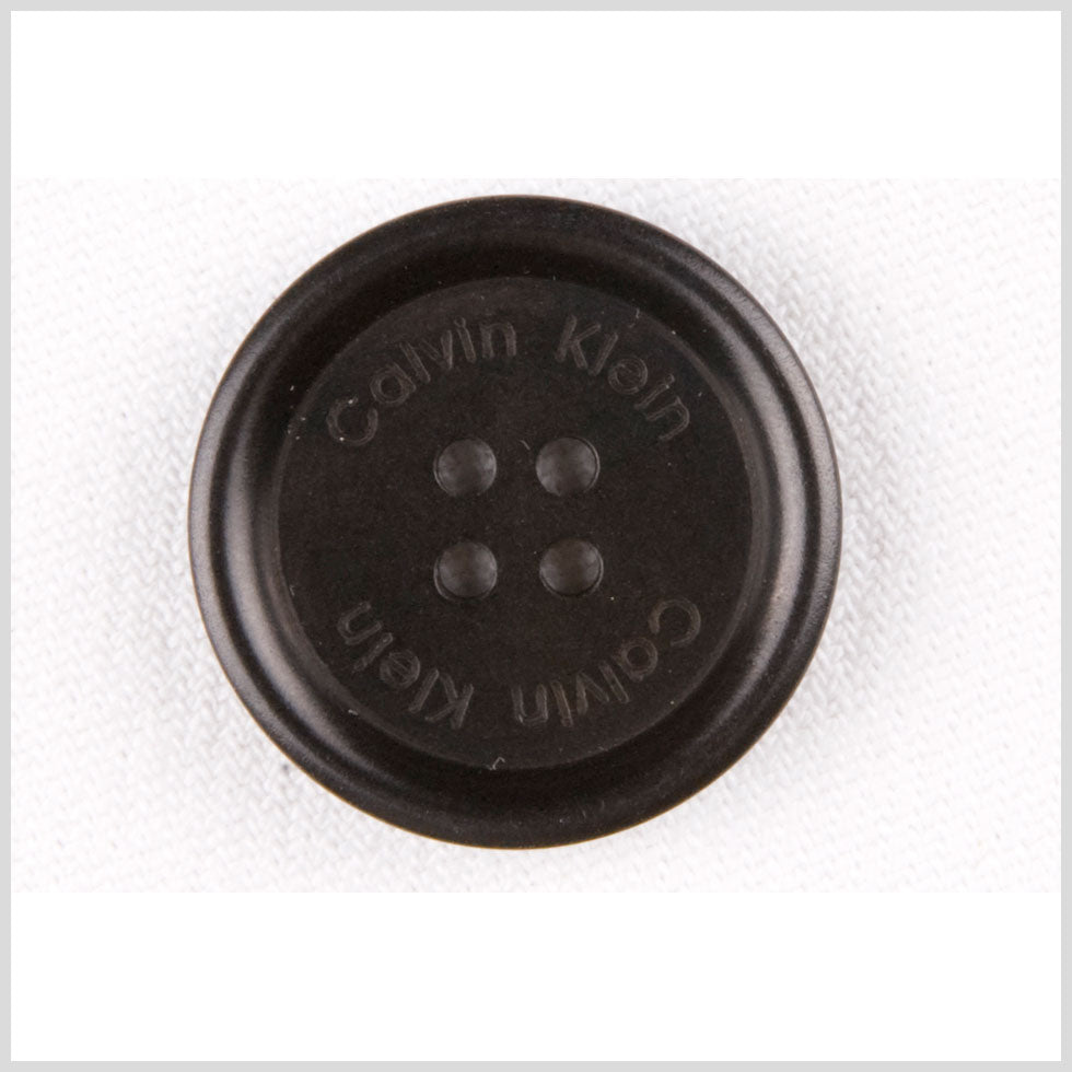 Black Plastic Button - 30L/19mm