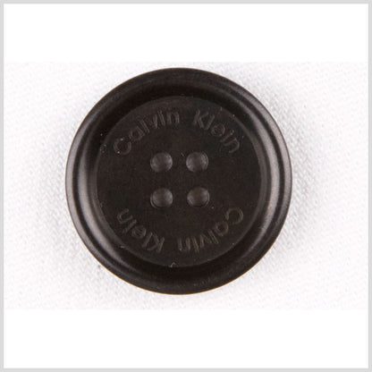 Black Plastic Button - 30L/19mm