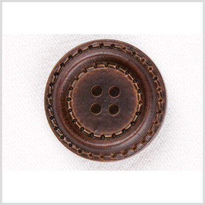 Brown Plastic Button - 28L/18mm