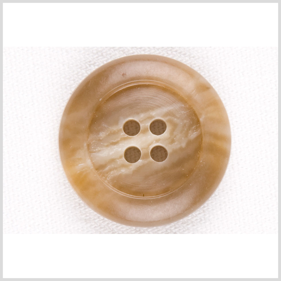 Light Brown Plastic Button - 40L/25mm