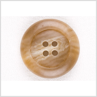 Light Brown Plastic Button - 40L/25mm
