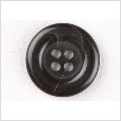 Plastic 4-Hole Button - 24L/15mm - Black Tire Rim