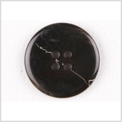 Black Plastic Button - 40L/25mm