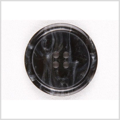 Black/Gray Plastic Button - 50L/32mm