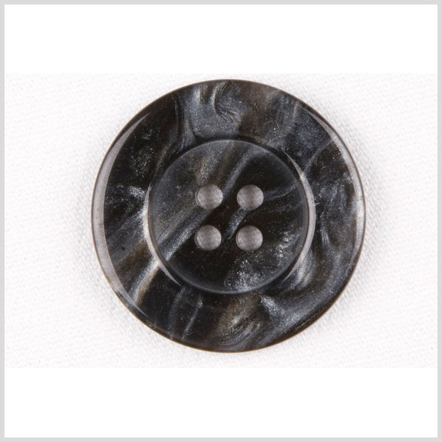Black/Gray Plastic Button - 36L/23mm