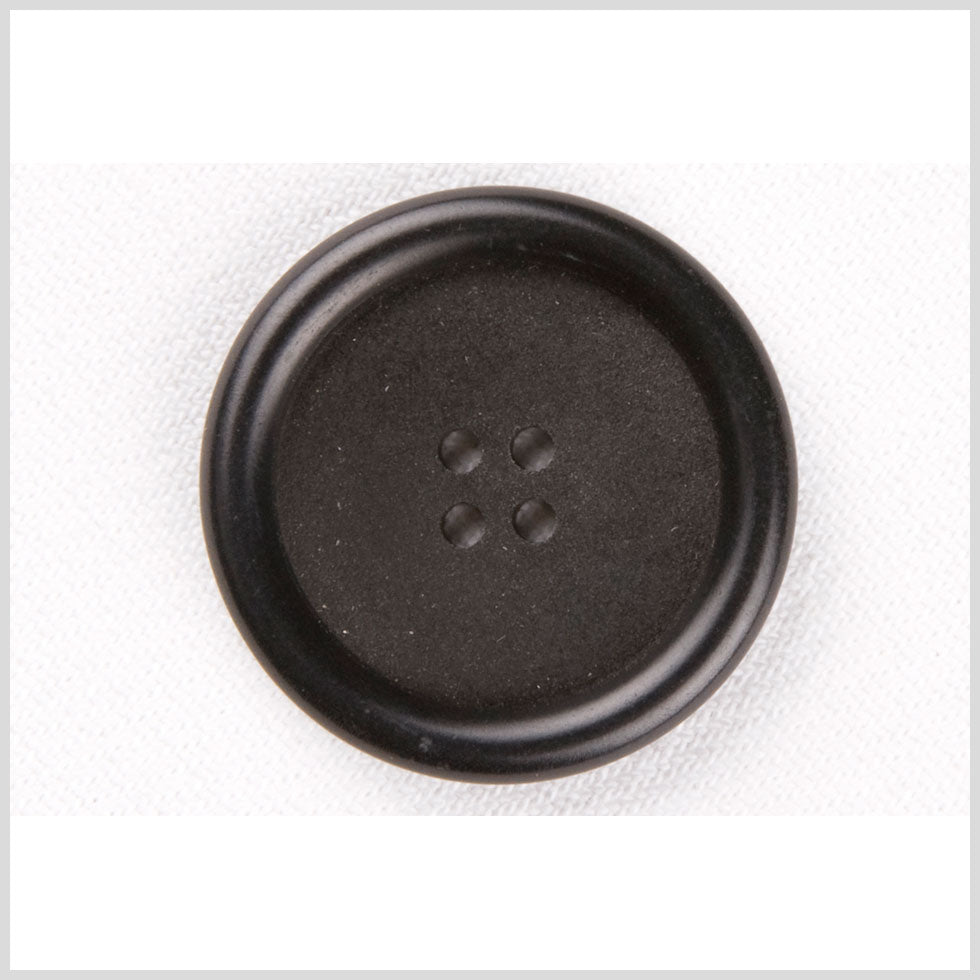 Plastic 4-Hole Button - 44L/28mm - Black Textured Center and Tire Rim