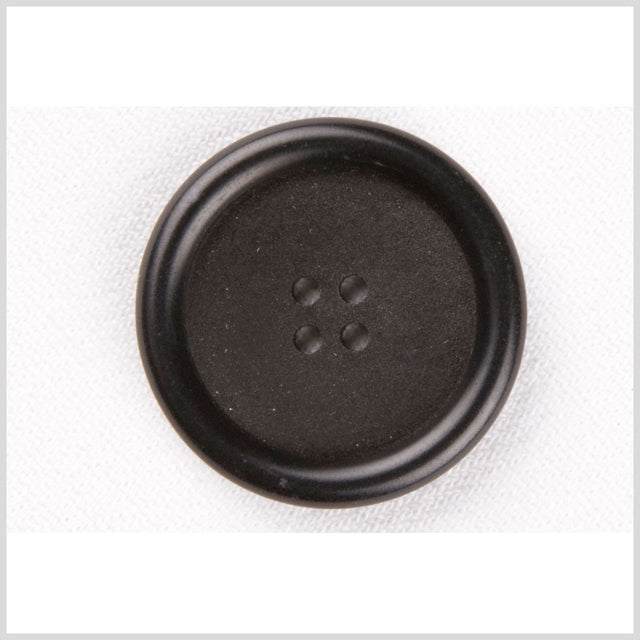 Black Plastic Button - 30L/19mm