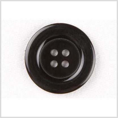 Black Plastic Button - 40L/25mm
