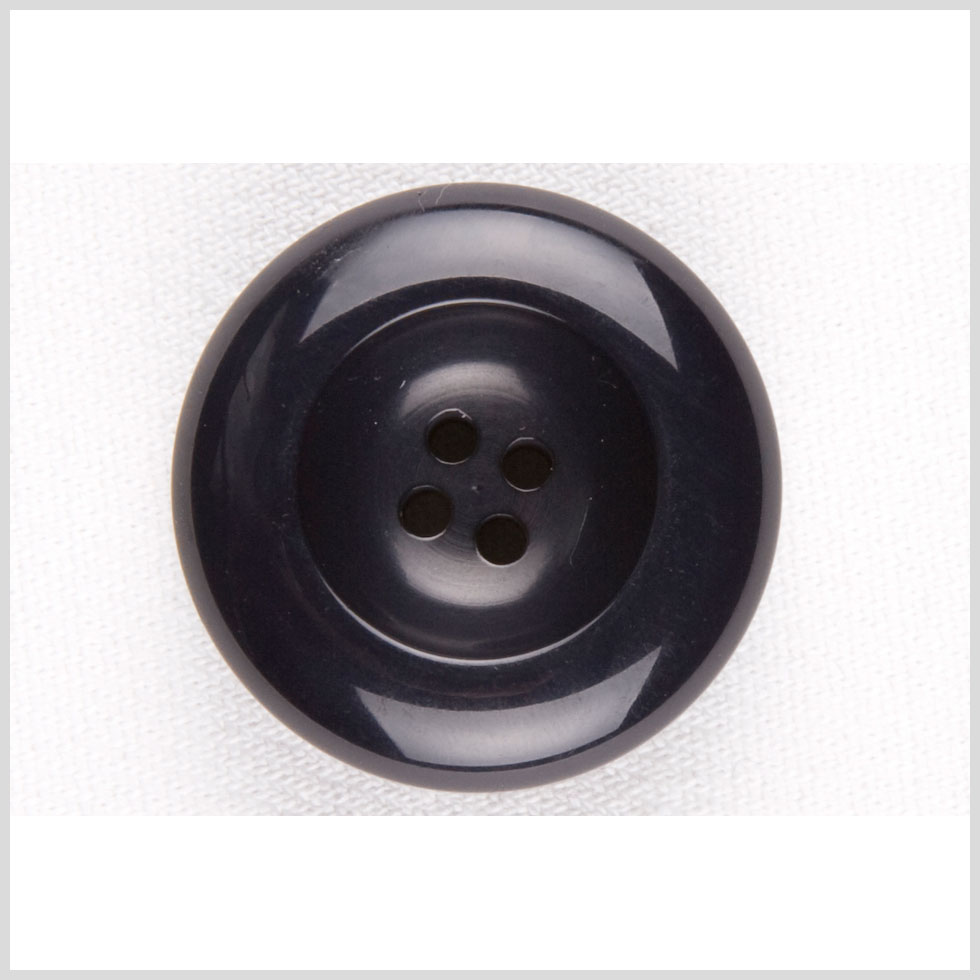Plastic 4-Hole Button - 45L/29mm - Blue-Black Tire Rim