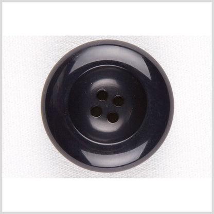 Plastic 4-Hole Button - 44L/28mm - Blue-Black Tire Rim